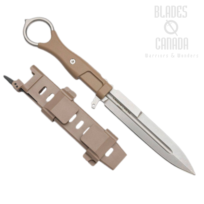 Extrema Ratio Misericordia Fixed Blade Knife, N690 SW, FRN Desert